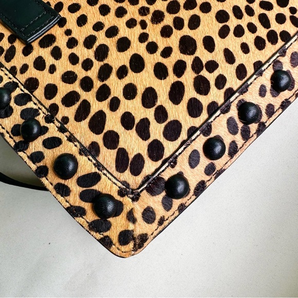 Loeffler Randall Junior Work Tote in Cheetah/Black NWT - Picture 7 of 16